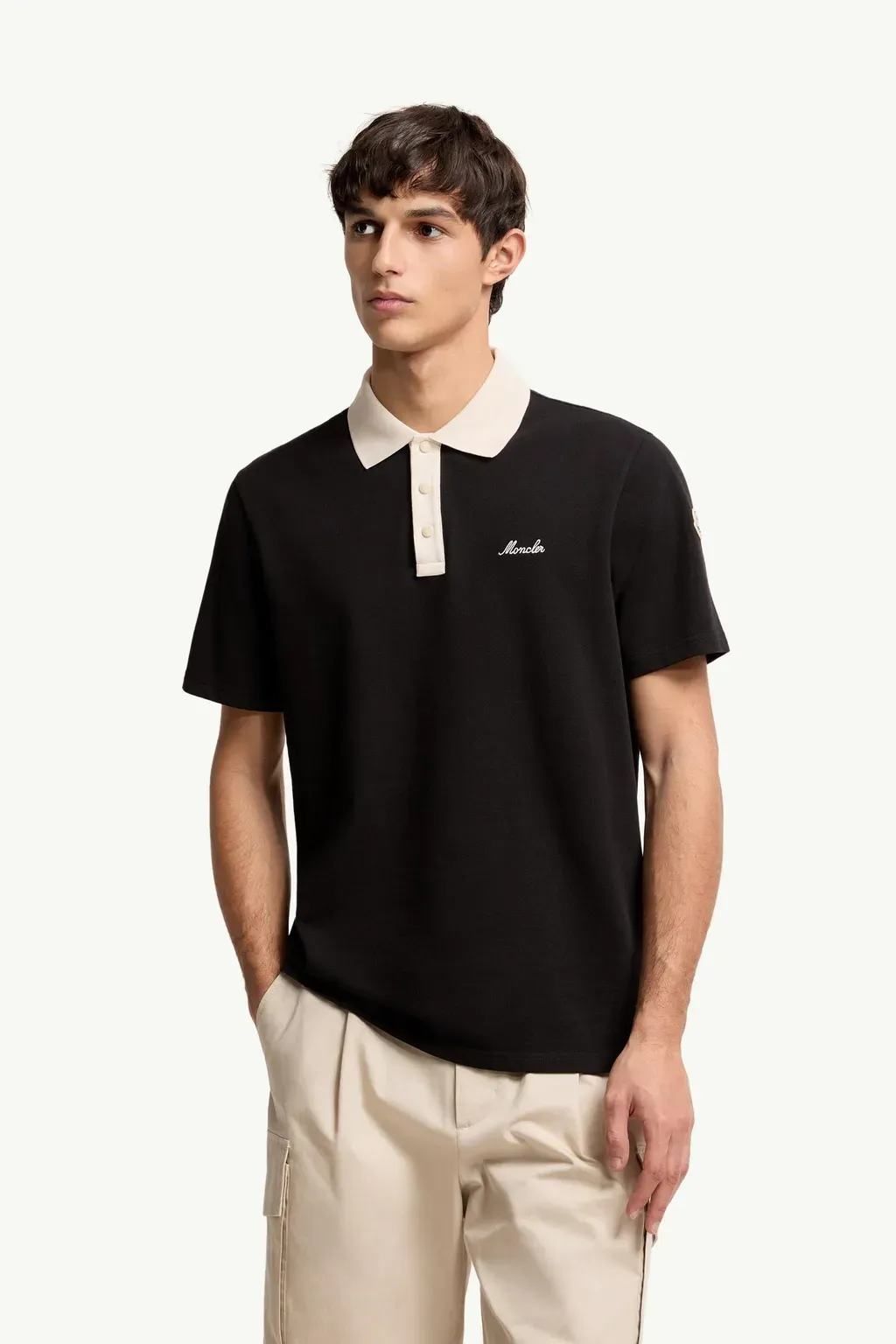 Embroidered Logo Cotton Piquet Polo Shirt