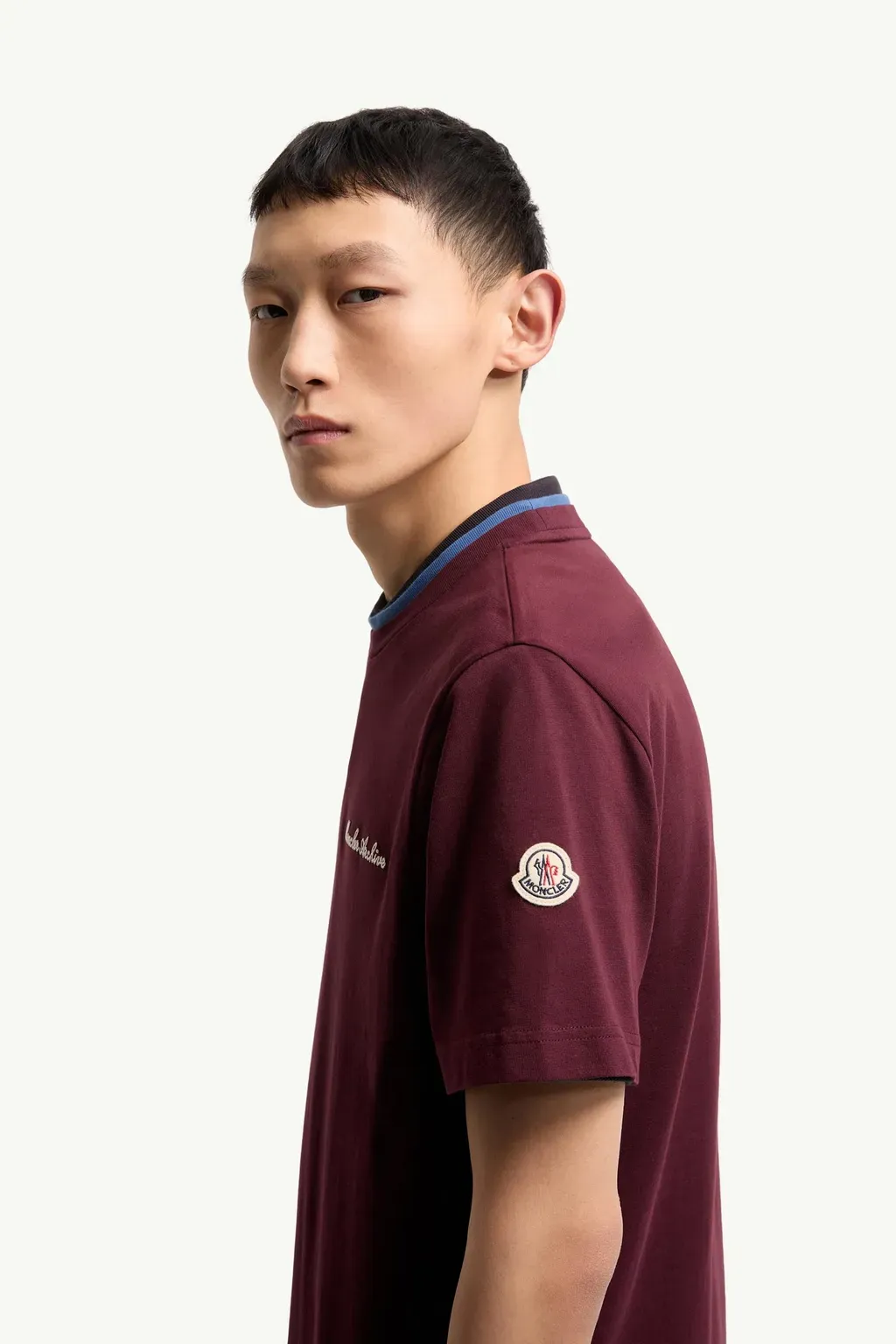 Embroidered Logo Cotton T-Shirt