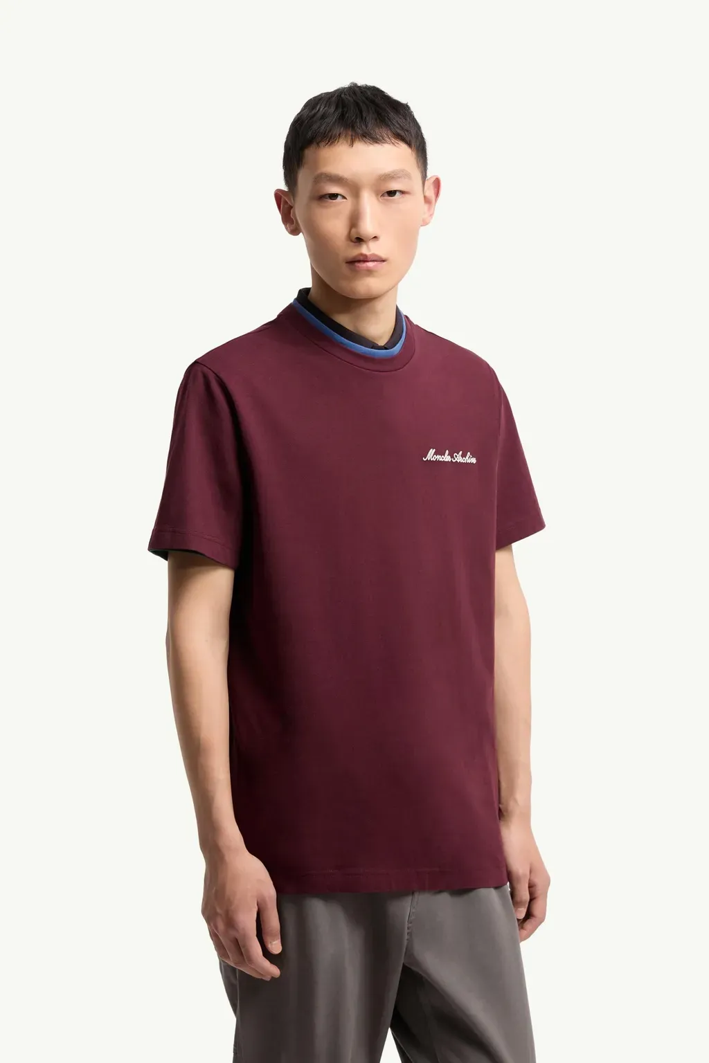Embroidered Logo Cotton T-Shirt