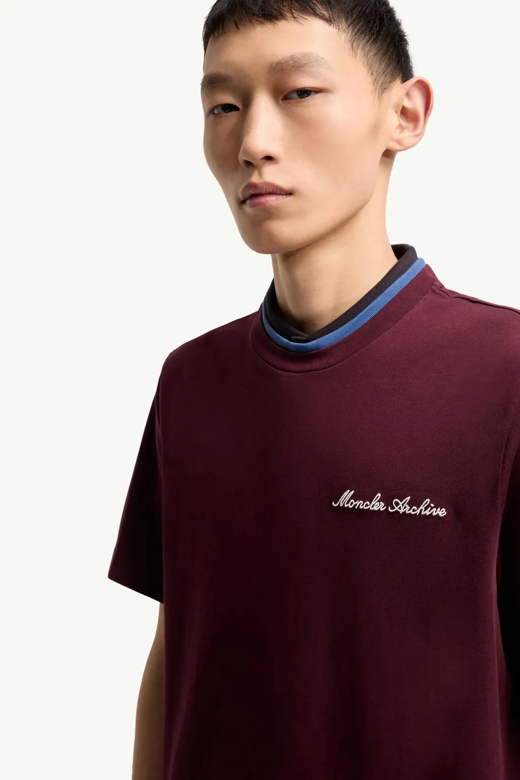 Embroidered Logo Cotton T-Shirt