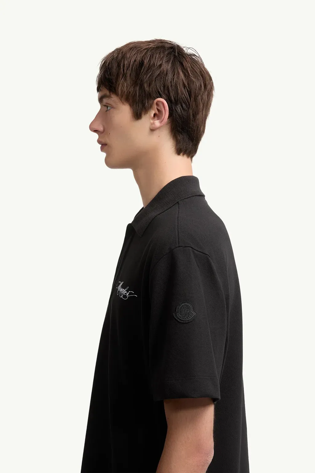 Embroidered Logo Cotton T-Shirt
