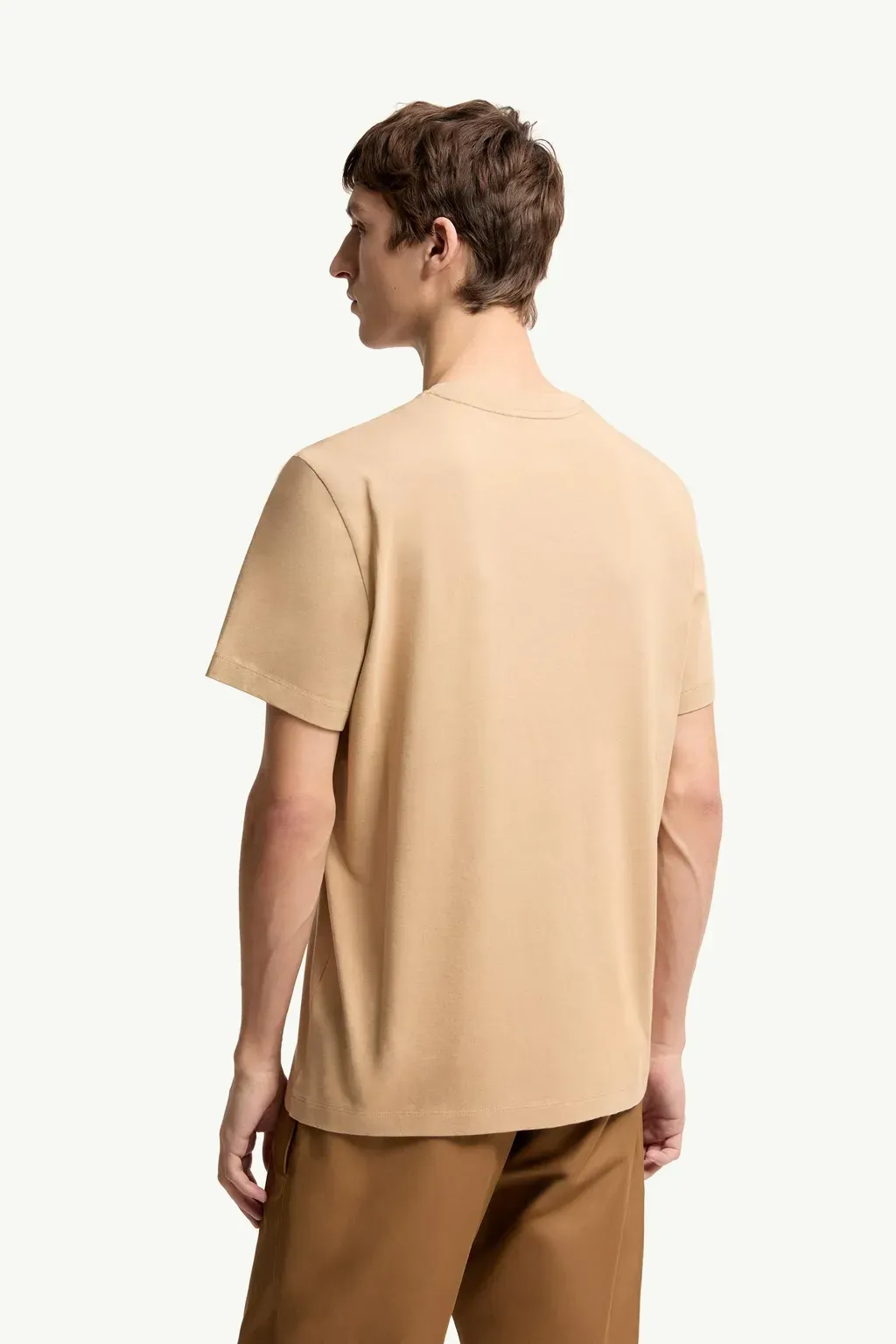 Flocked Logo Cotton T-Shirt