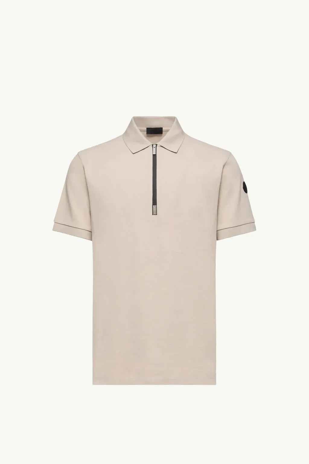 Logo Cotton Piquet Half-Zip Polo Shirt