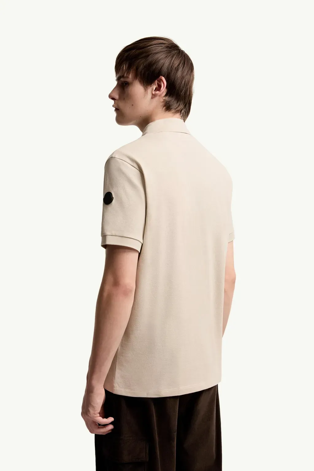 Logo Cotton Piquet Half-Zip Polo Shirt