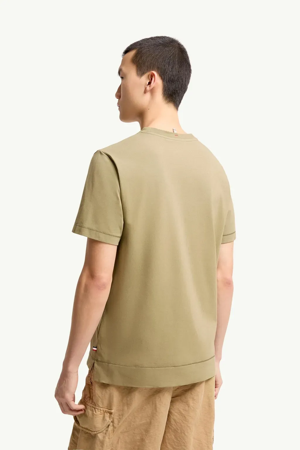 Logo Patch Cotton Blend T-Shirt
