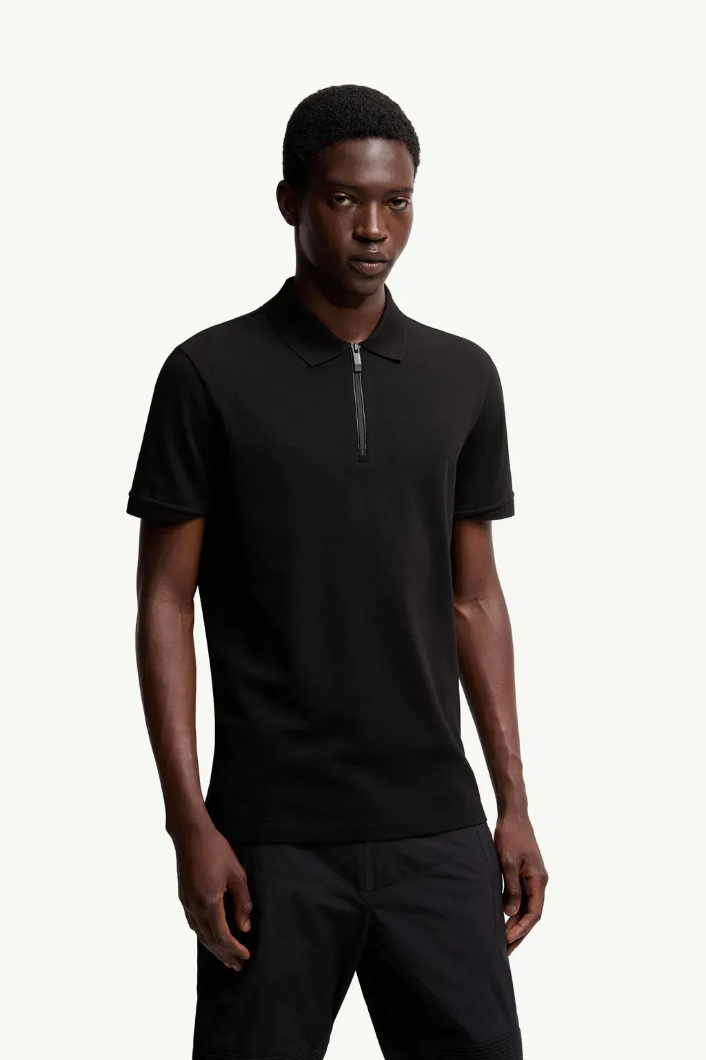 Logo Patch Cotton Piquet Polo Shirt