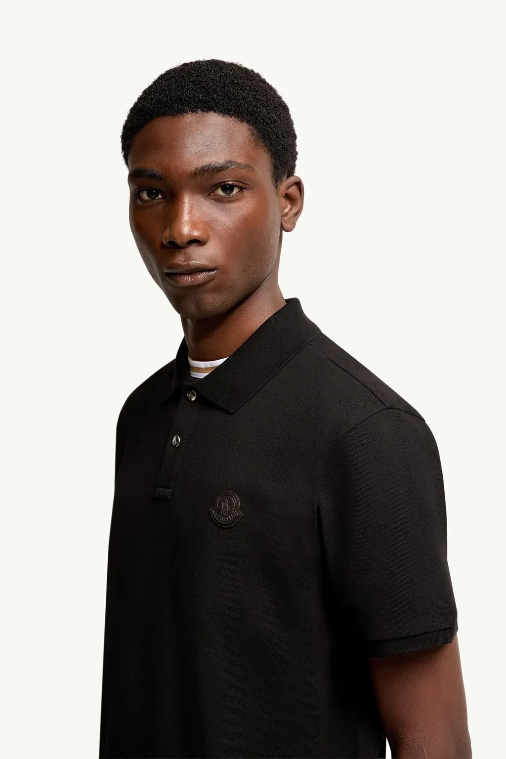 Logo Patch Cotton Piquet Polo Shirt