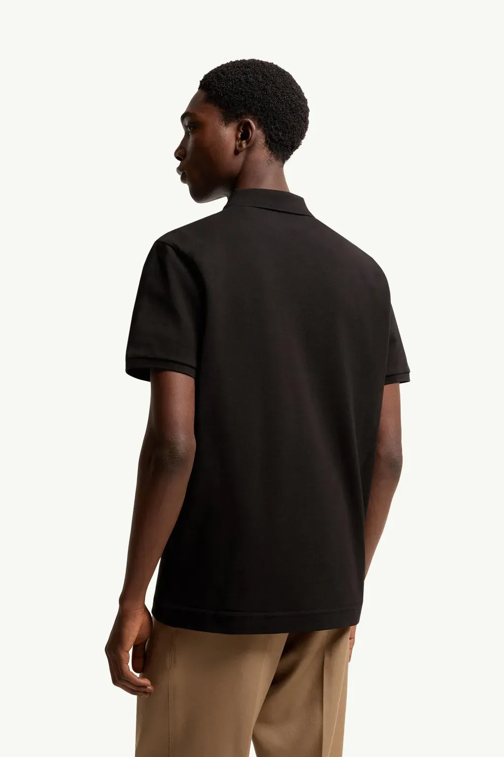 Logo Patch Cotton Piquet Polo Shirt