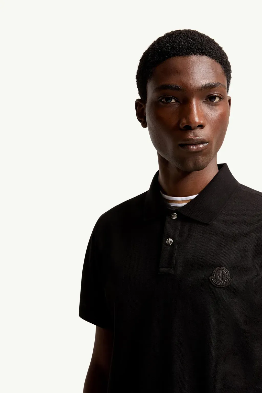Logo Patch Cotton Piquet Polo Shirt