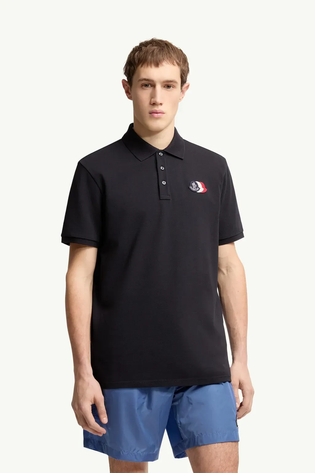 Logo Patch Cotton Piquet Polo Shirt