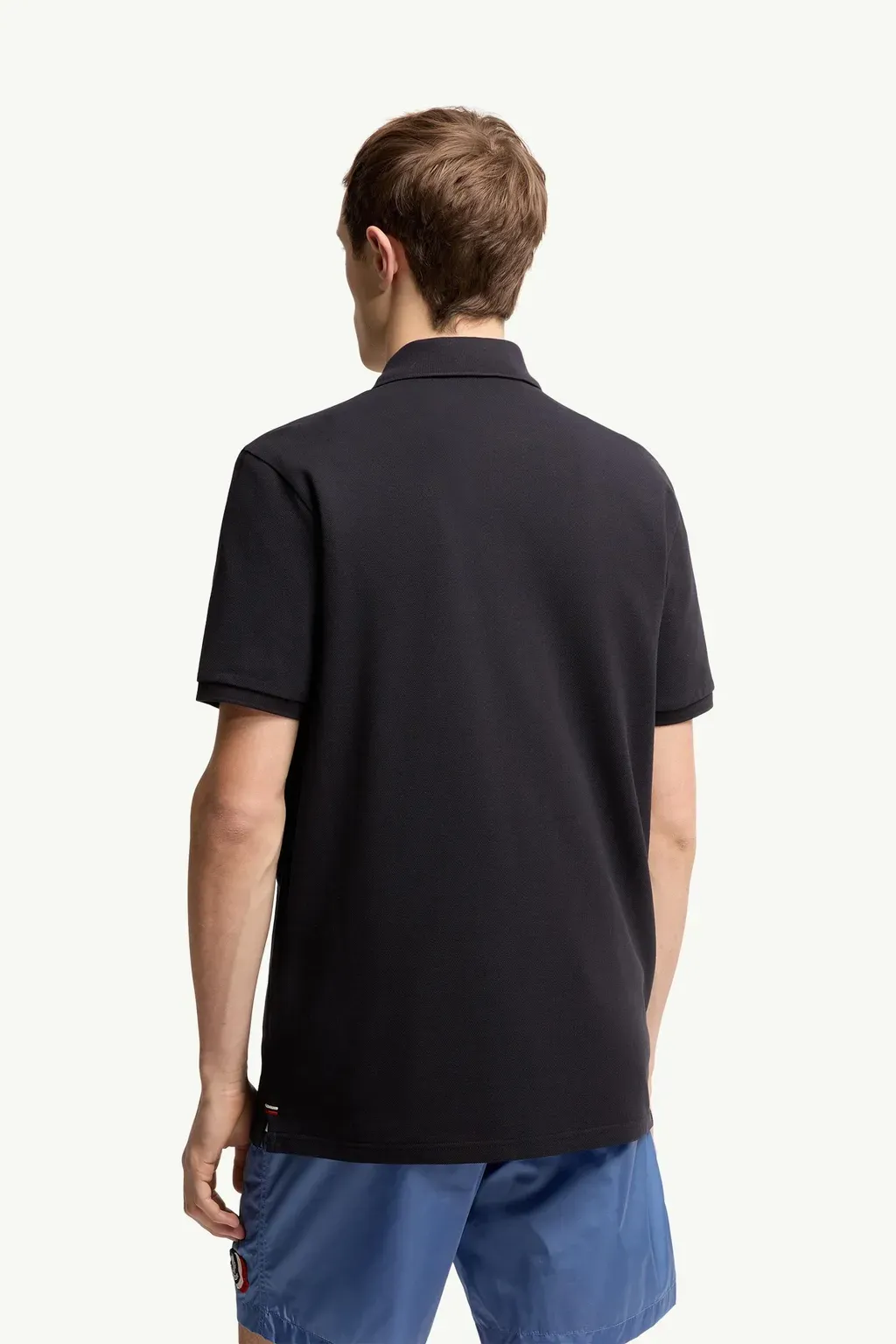 Logo Patch Cotton Piquet Polo Shirt