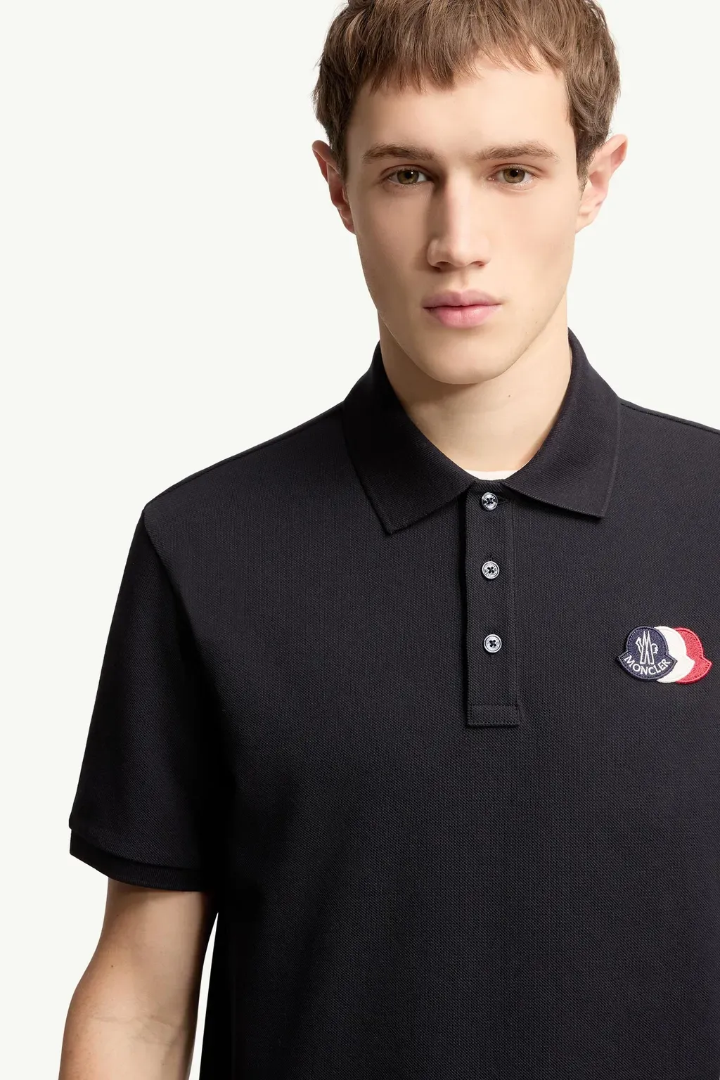 Logo Patch Cotton Piquet Polo Shirt