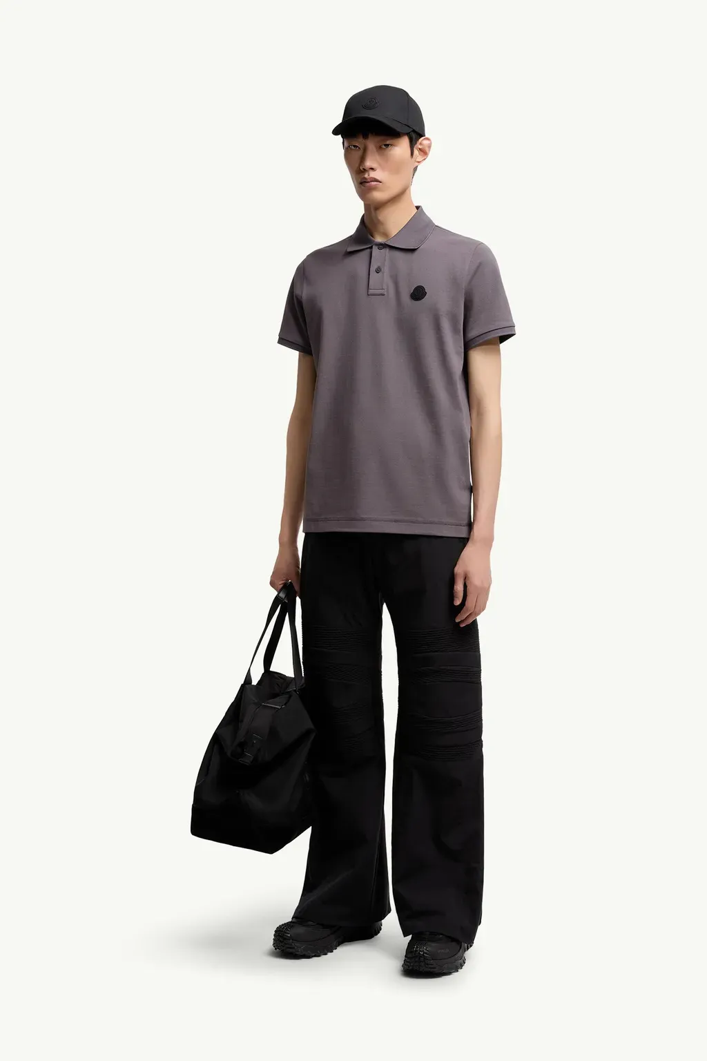 Logo Patch Cotton Piquet Polo Shirt