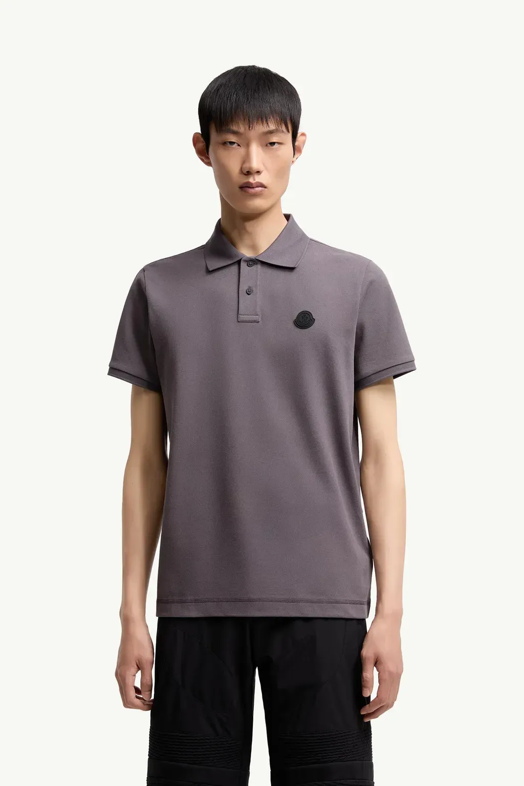 Logo Patch Cotton Piquet Polo Shirt