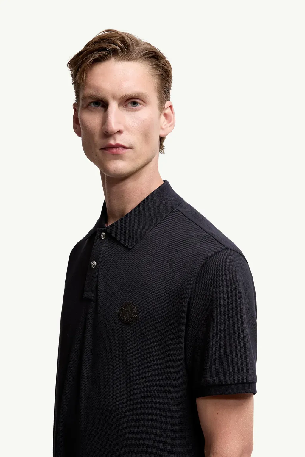 Logo Patch Cotton Piquet Polo Shirt