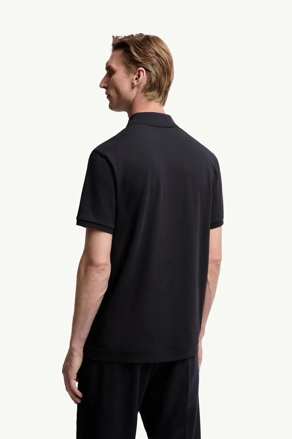 Logo Patch Cotton Piquet Polo Shirt
