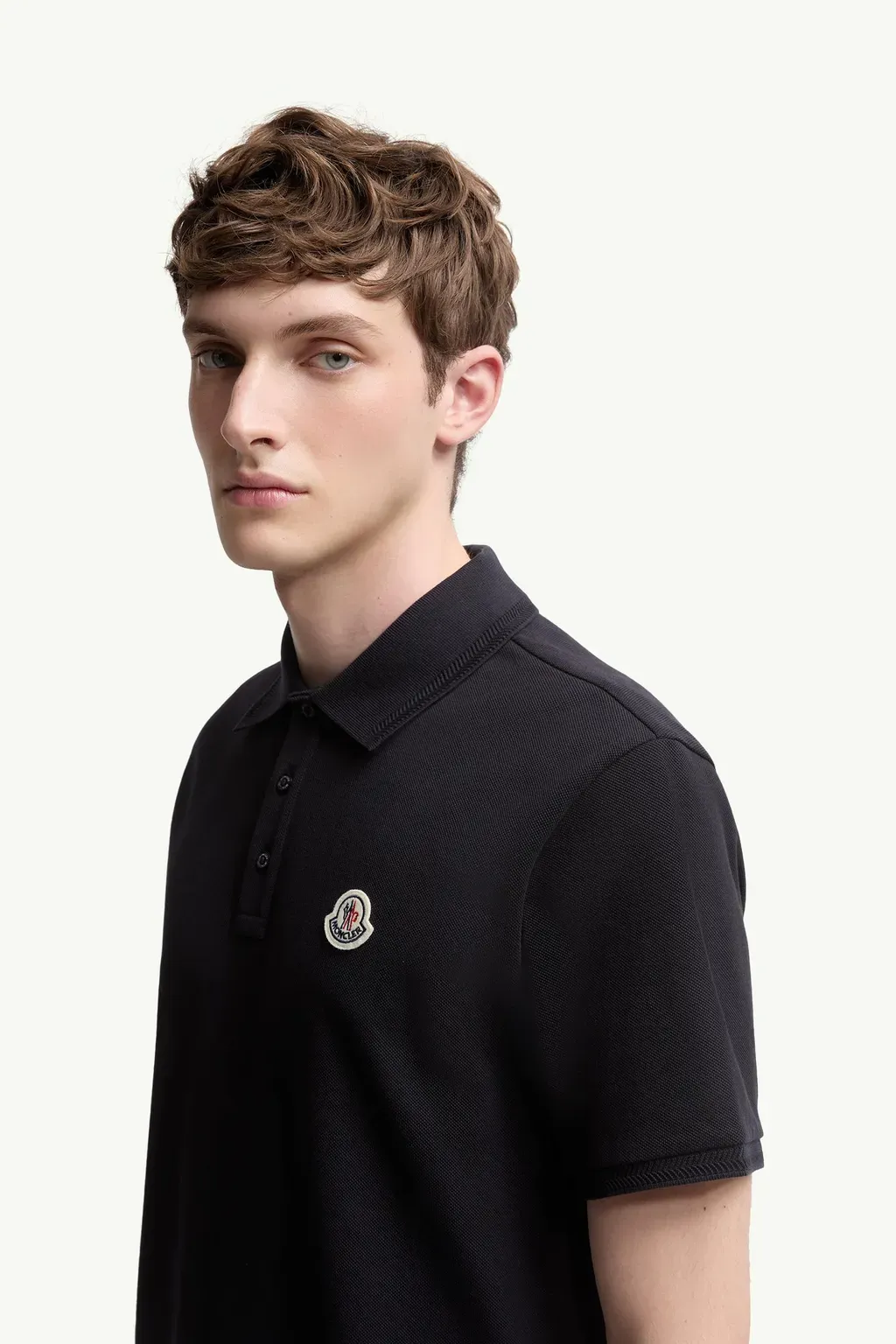 Logo Patch Cotton Piquet Polo Shirt