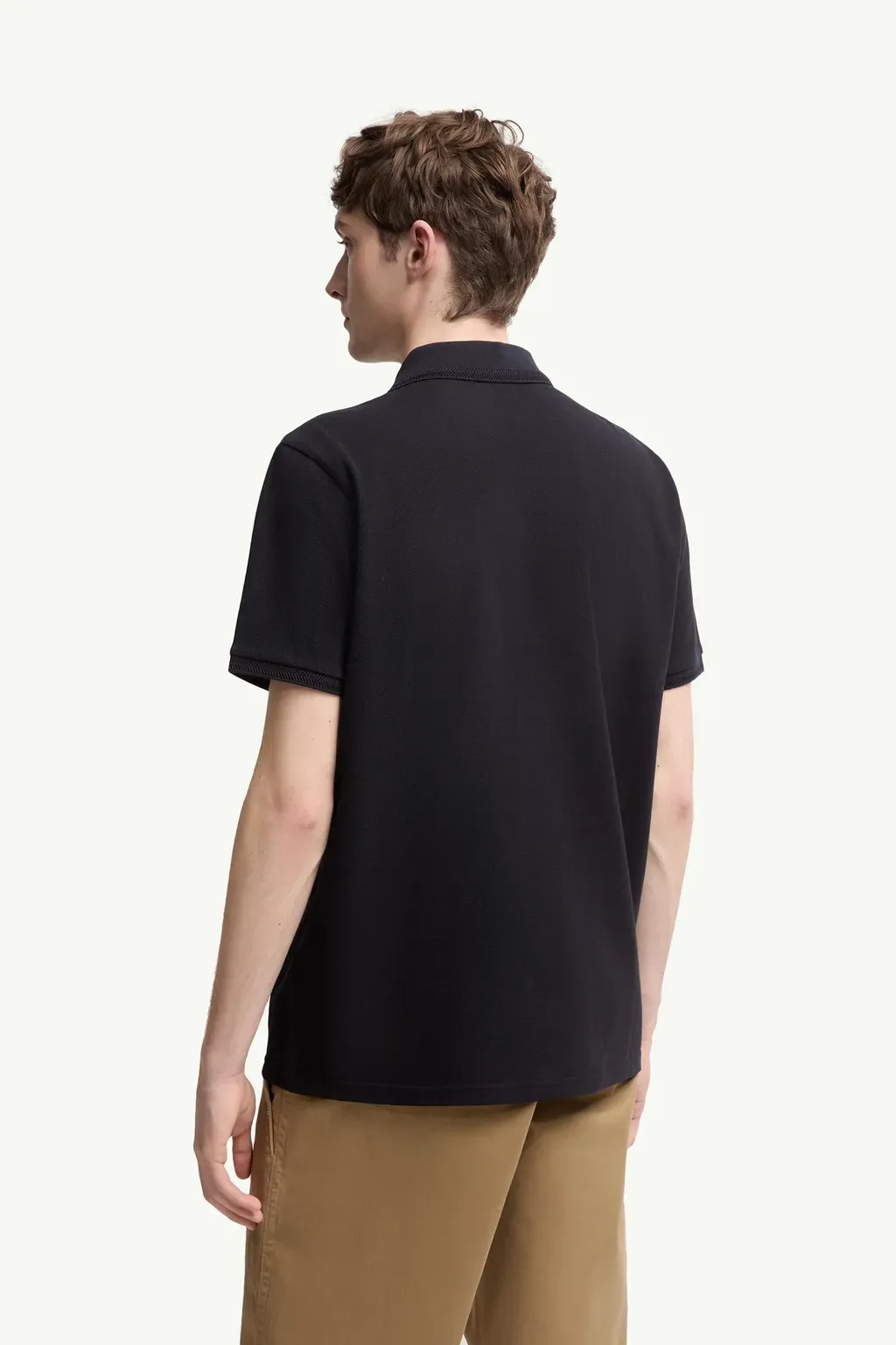 Logo Patch Cotton Piquet Polo Shirt