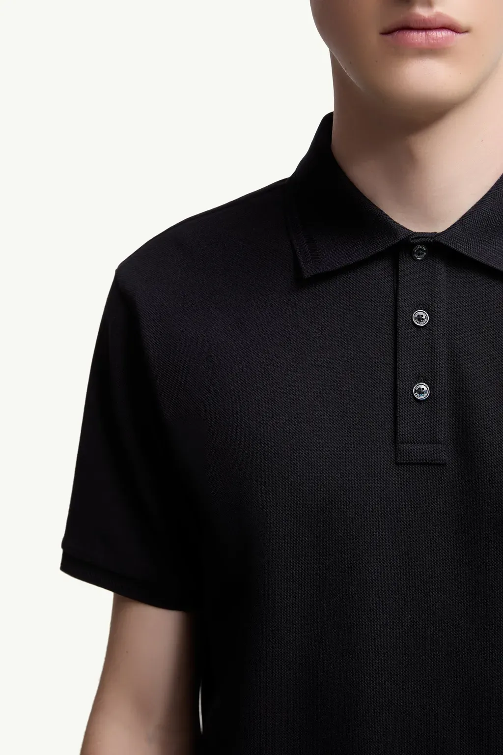 Logo Patch Cotton Piquet Polo Shirt