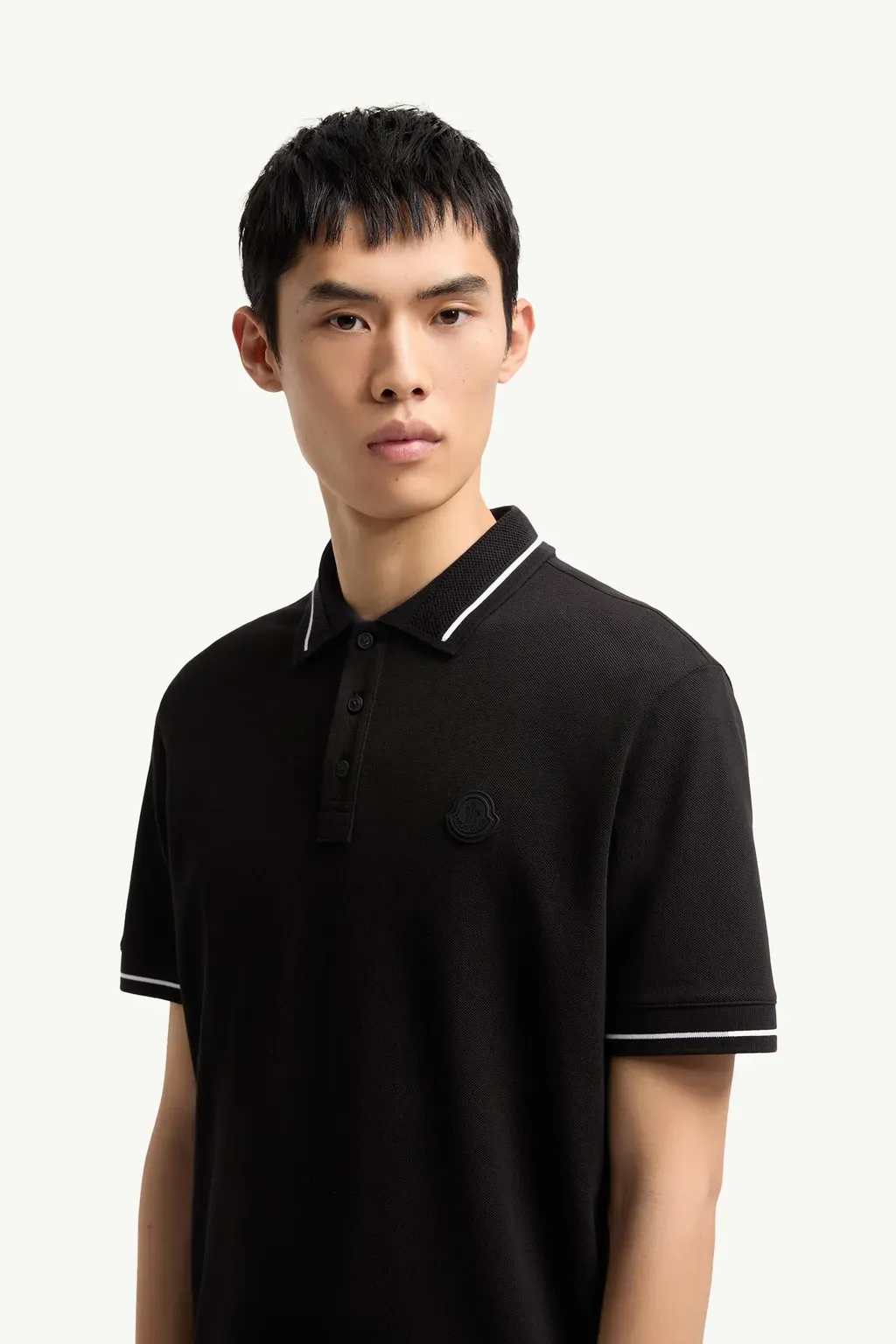 Logo Patch Cotton Polo Shirt