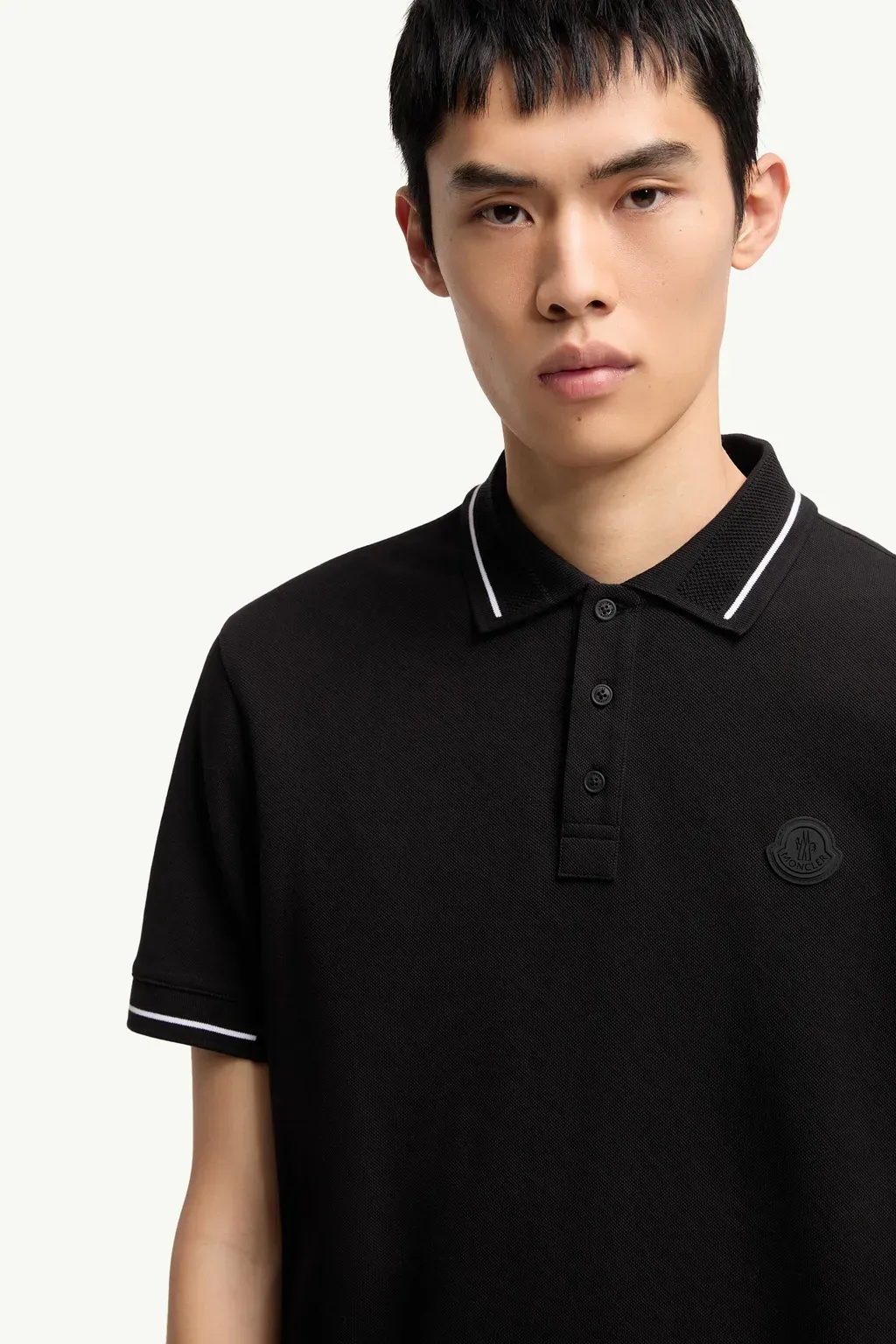 Logo Patch Cotton Polo Shirt