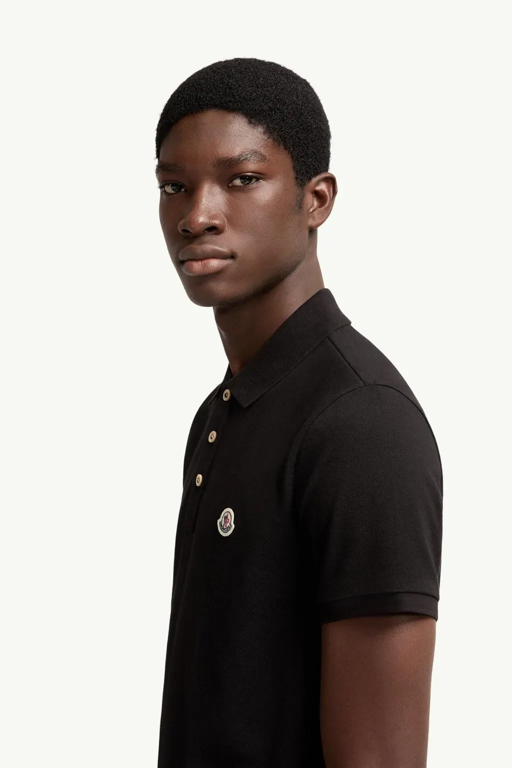 Logo Patch Cotton Polo Shirt