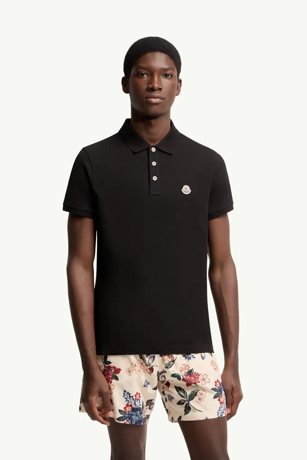 Logo Patch Cotton Polo Shirt