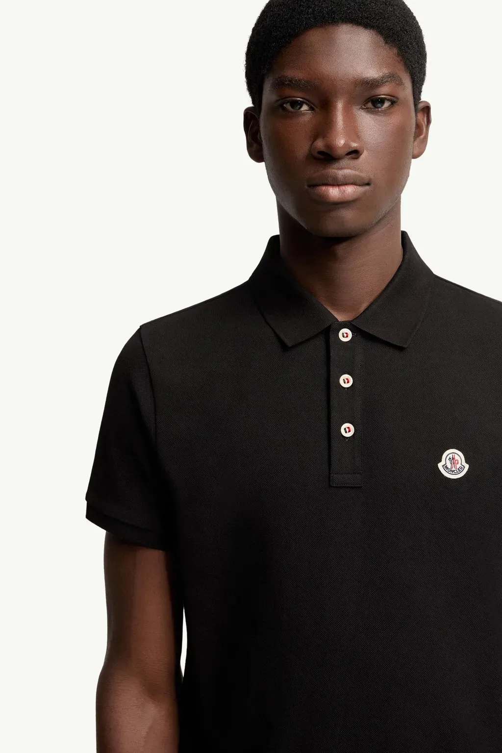Logo Patch Cotton Polo Shirt