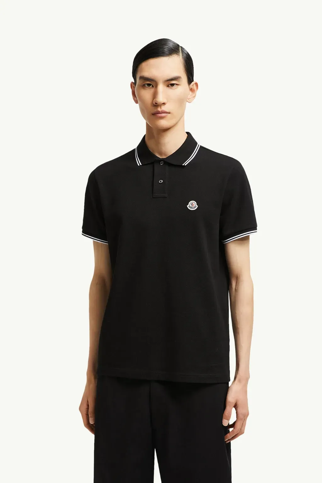 Logo Patch Cotton Polo Shirt