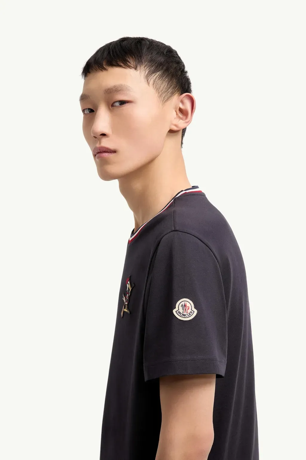Monduck Logo Patch Cotton T-Shirt