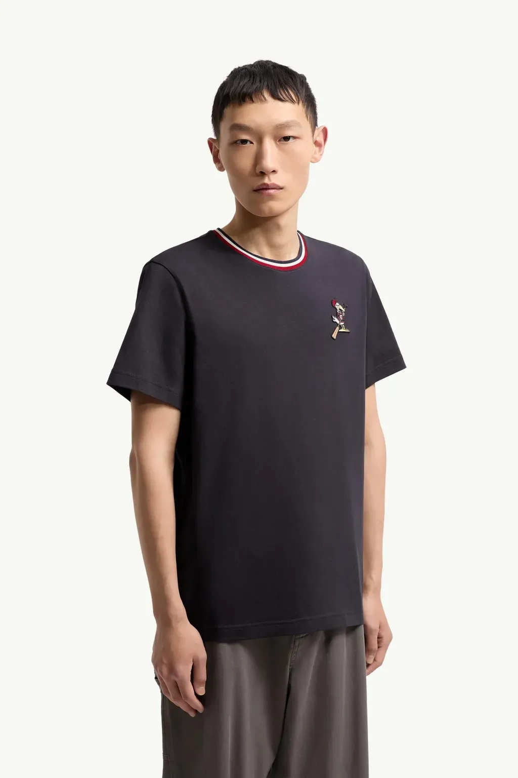 Monduck Logo Patch Cotton T-Shirt