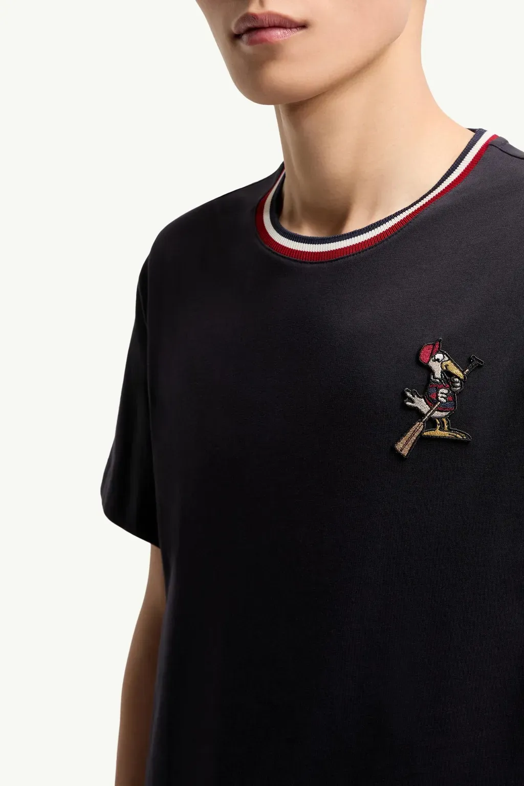 Monduck Logo Patch Cotton T-Shirt