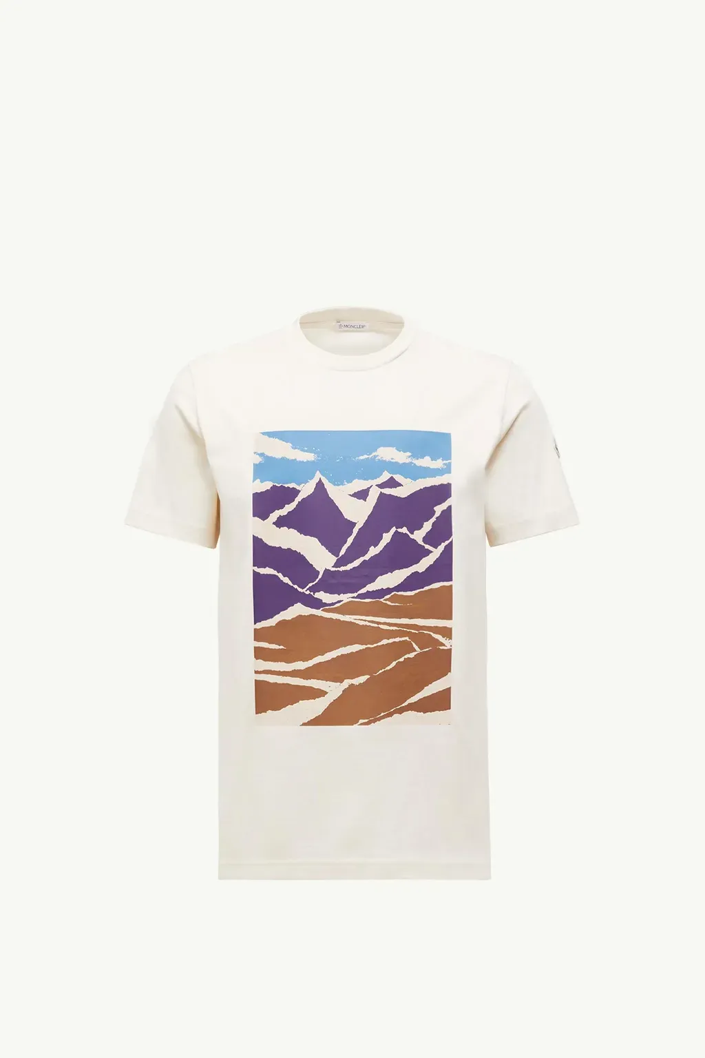 Mountain Print Cotton T-Shirt