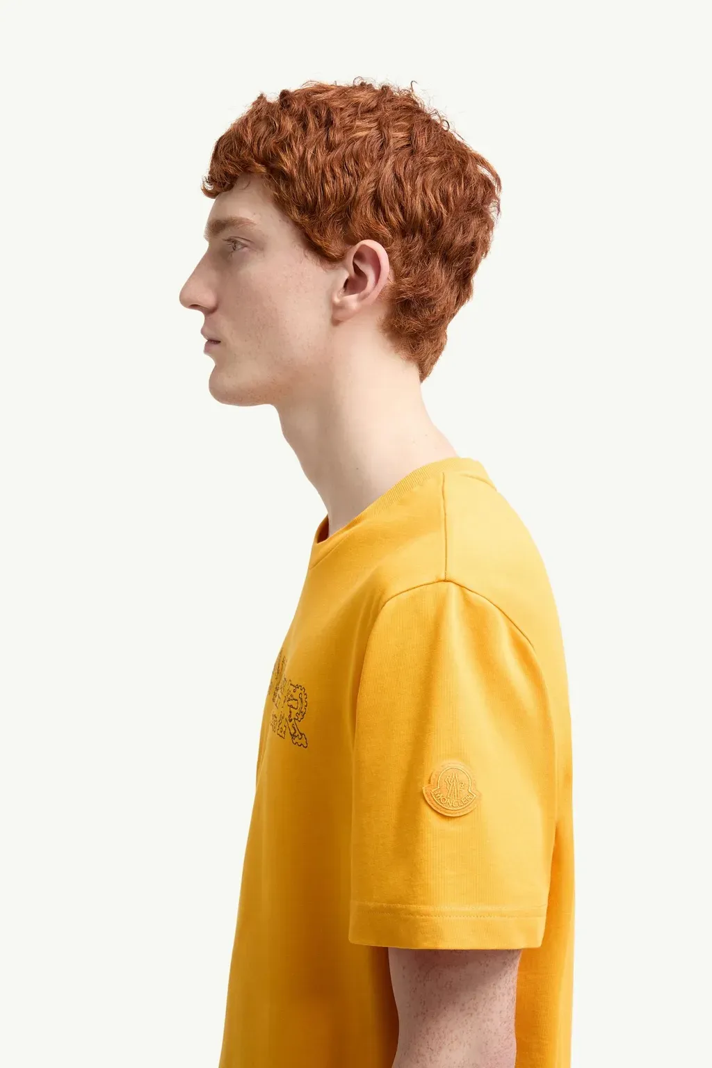 Space Embroidered Logo Cotton T-Shirt