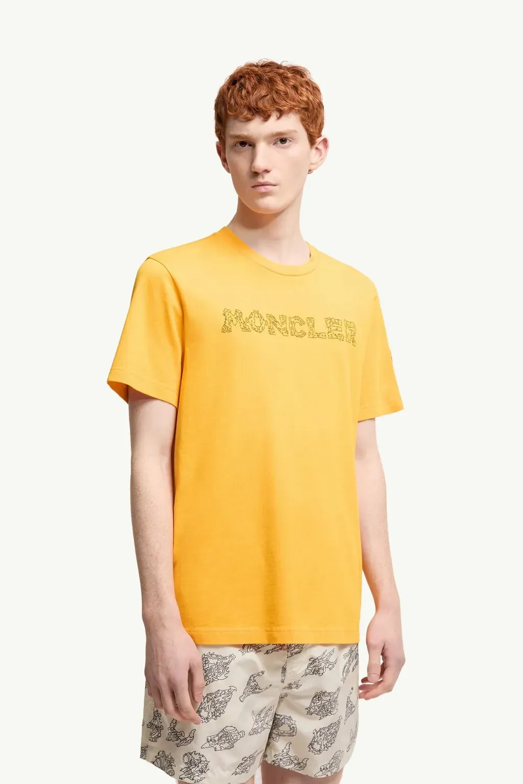 Space Embroidered Logo Cotton T-Shirt