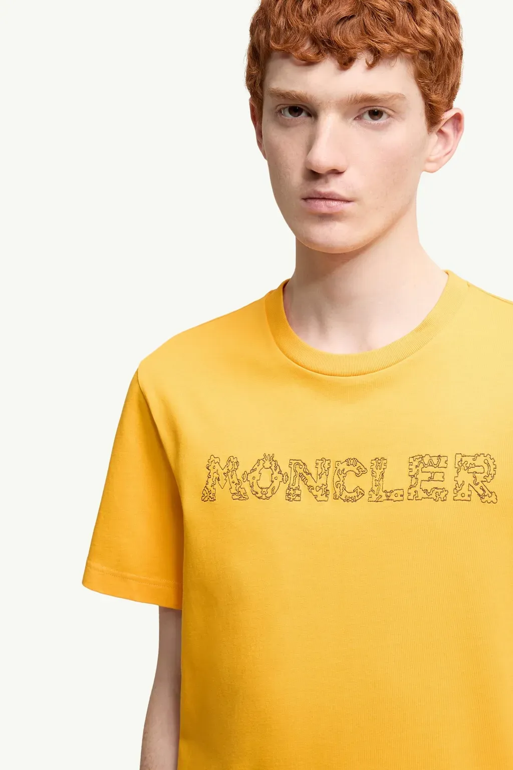 Space Embroidered Logo Cotton T-Shirt