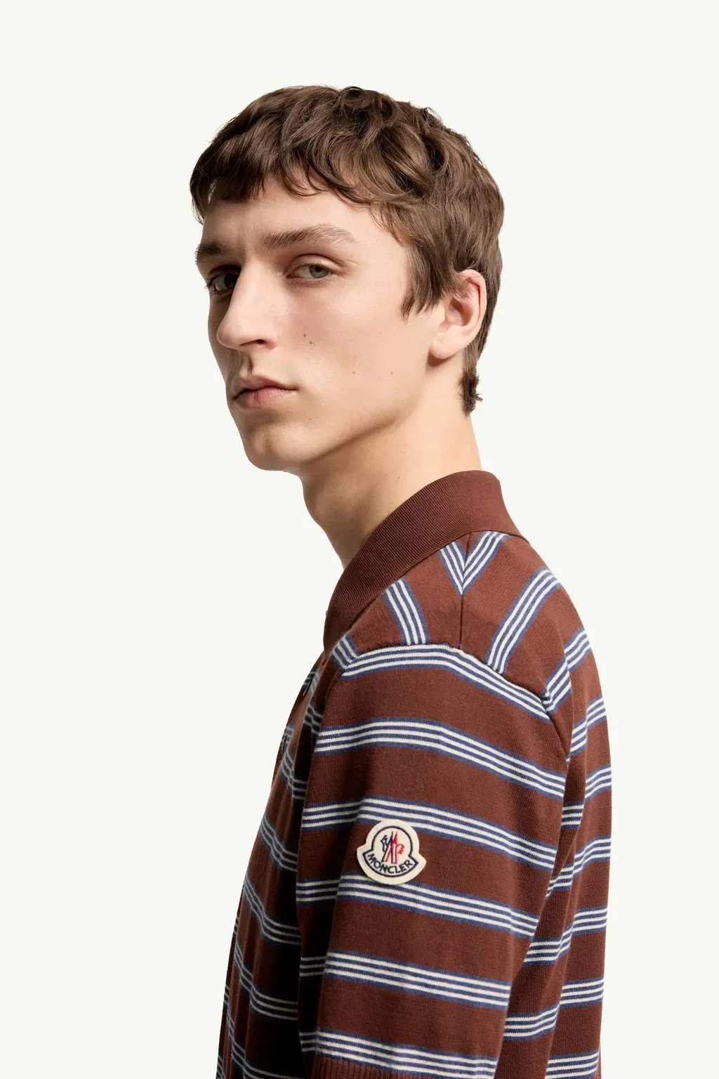Striped Cotton Polo Shirt