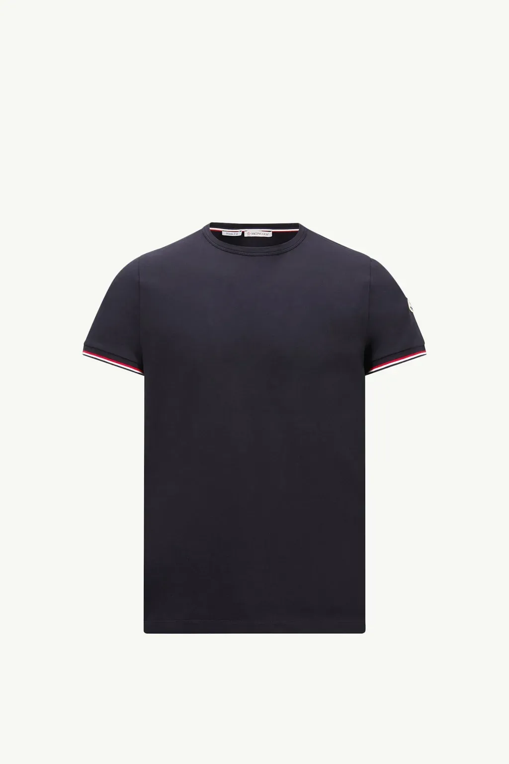Tricolour-Trimmed Cotton T-Shirt
