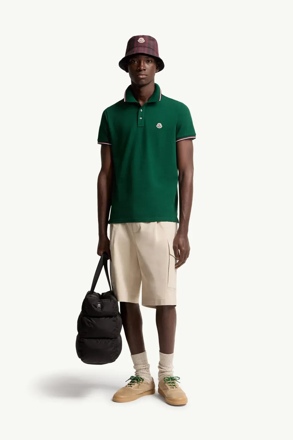 Tricolour-Trimmed Cotton Piquet Polo Shirt