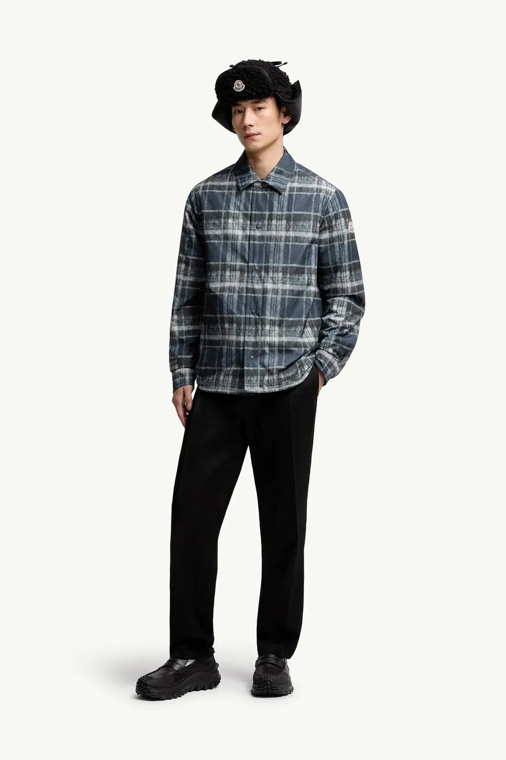 Check Padded Shirt Jacket