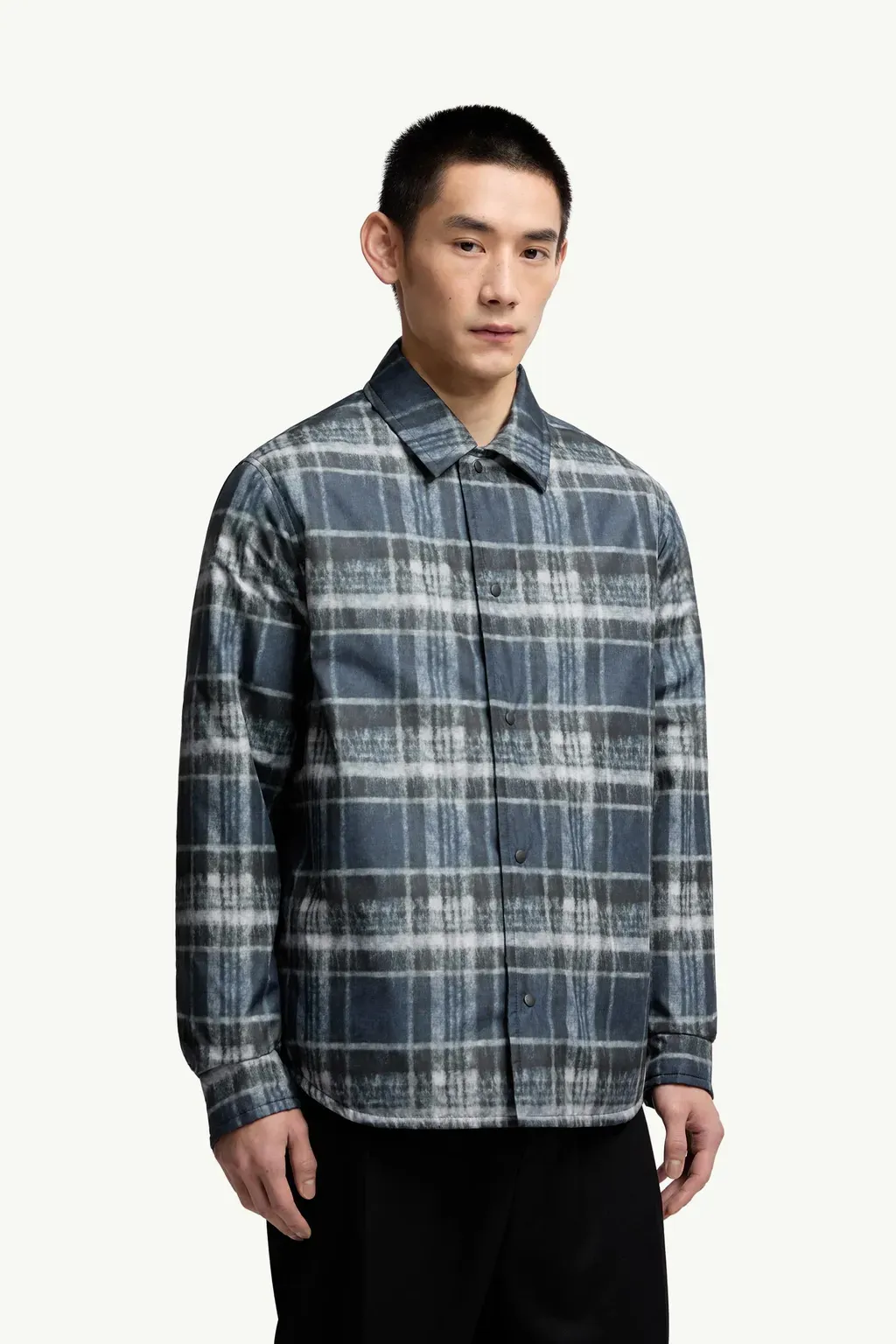 Check Padded Shirt Jacket