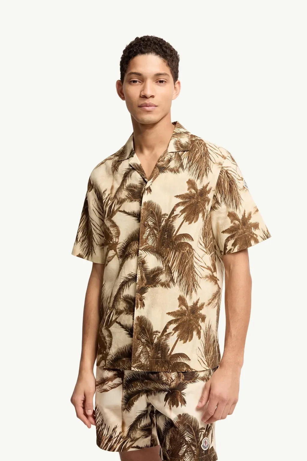 Cotton & Linen Blend Short Sleeve Shirt
