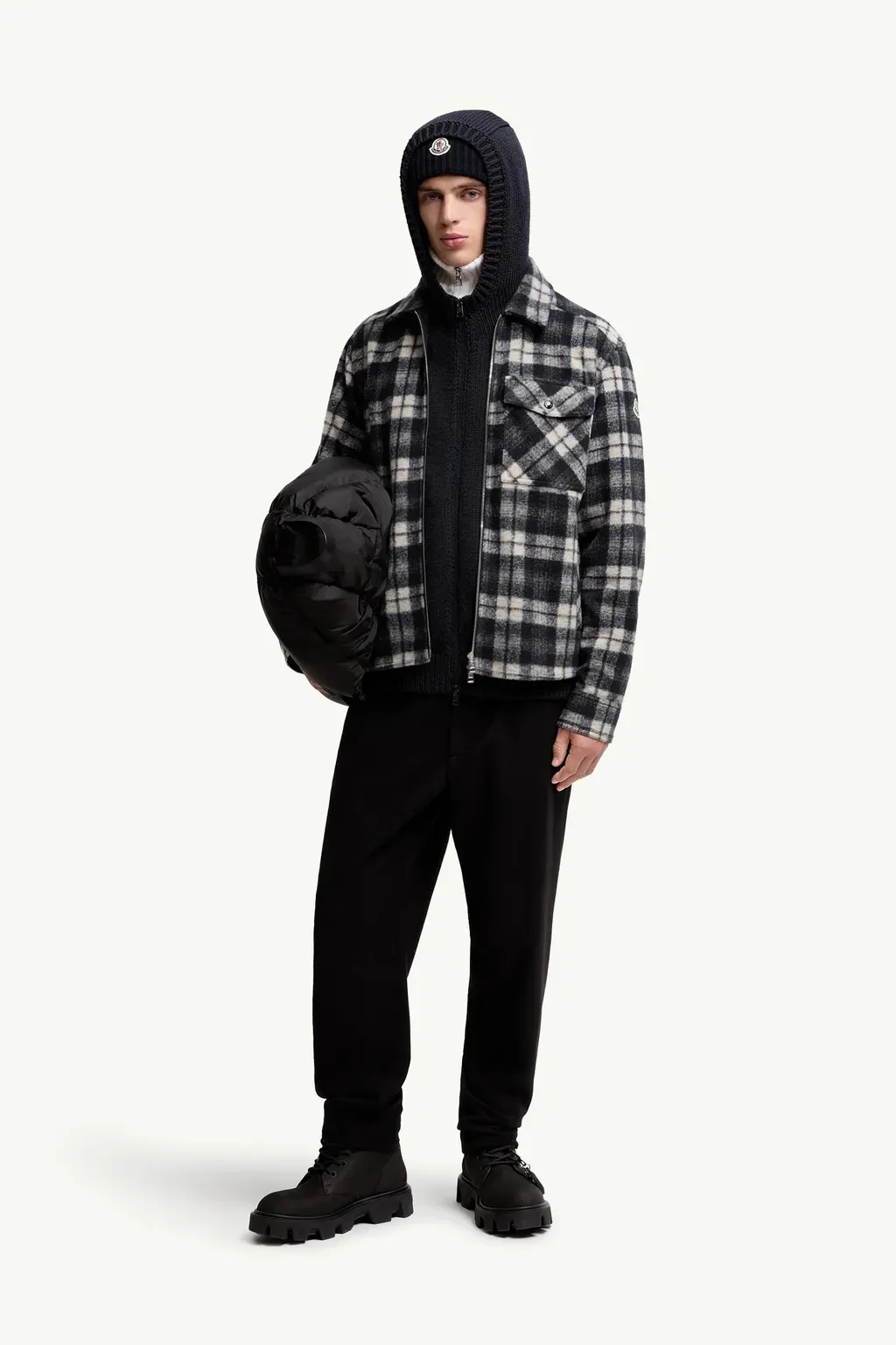 Tartan Zip-Up Shirt Jacket