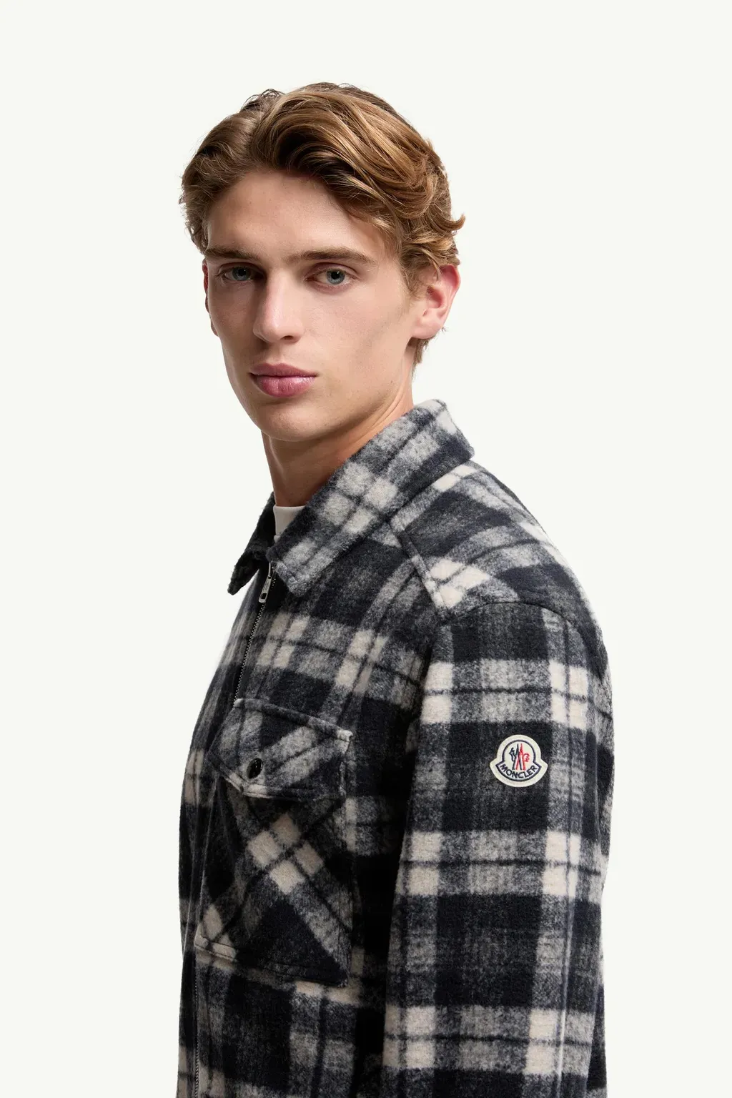 Tartan Zip-Up Shirt Jacket
