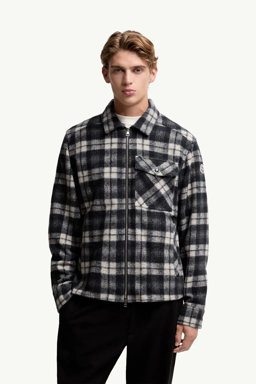 Tartan Zip-Up Shirt Jacket