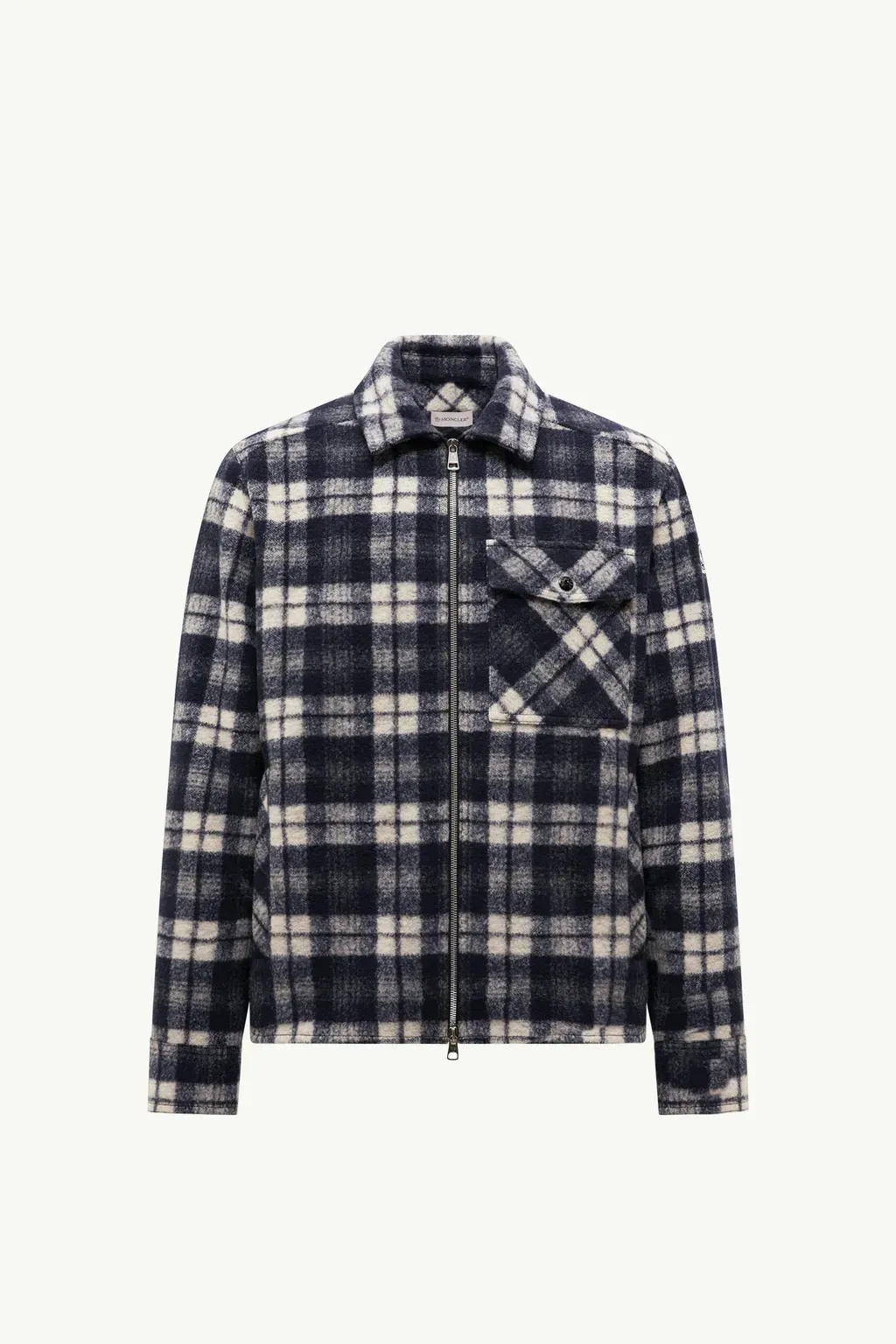 Tartan Zip-Up Shirt Jacket