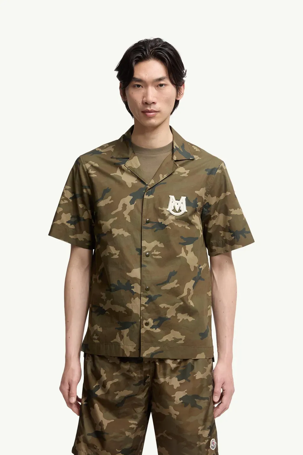 Printed Cotton Short Sleeve Shirt