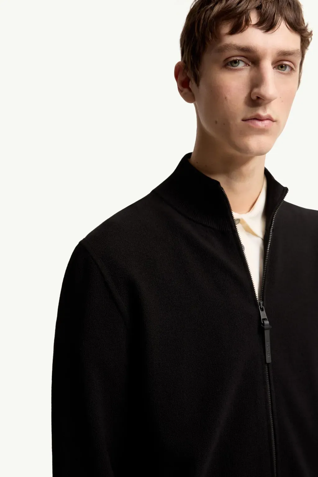 Cotton Zip-Up Cardigan