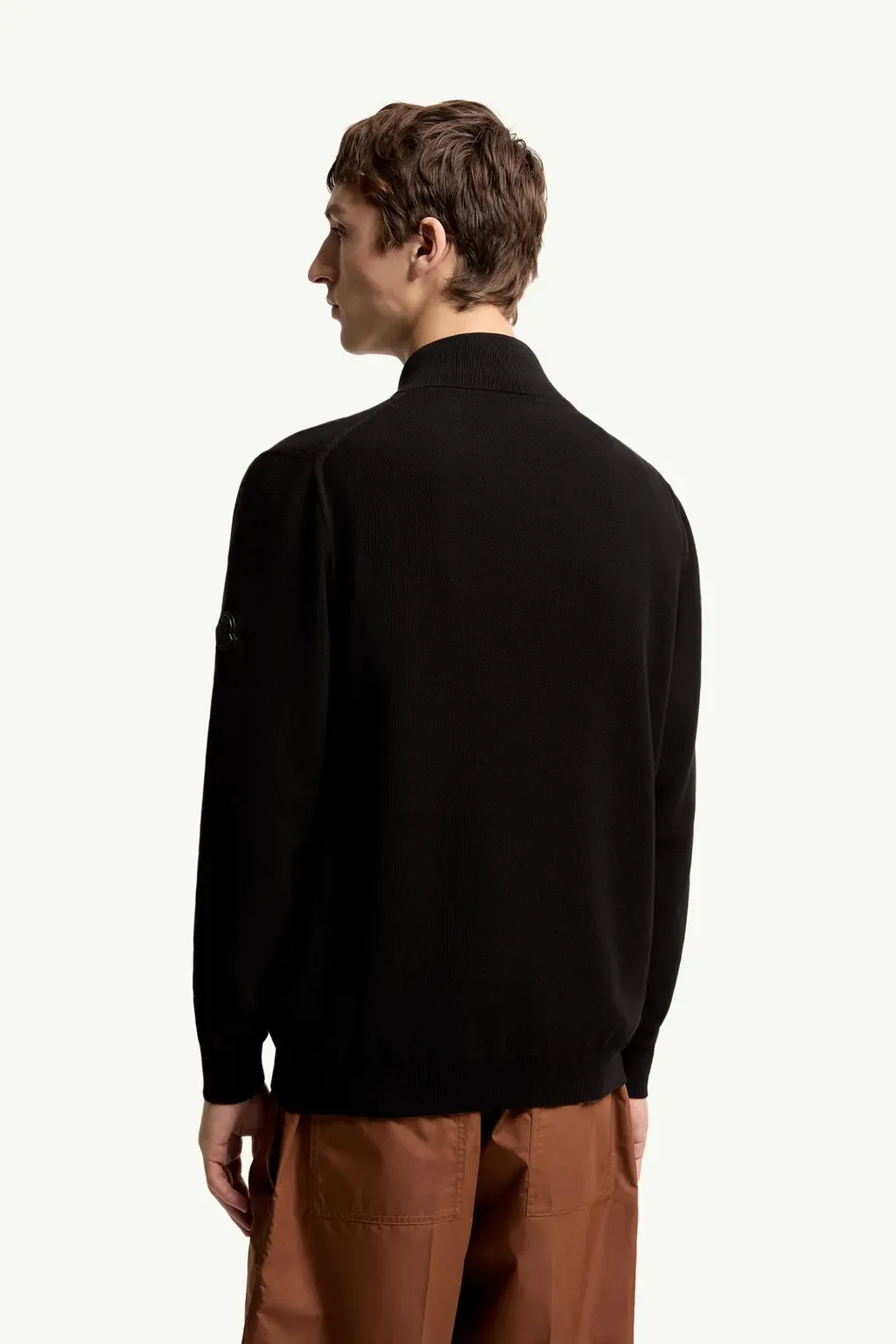 Cotton Zip-Up Cardigan