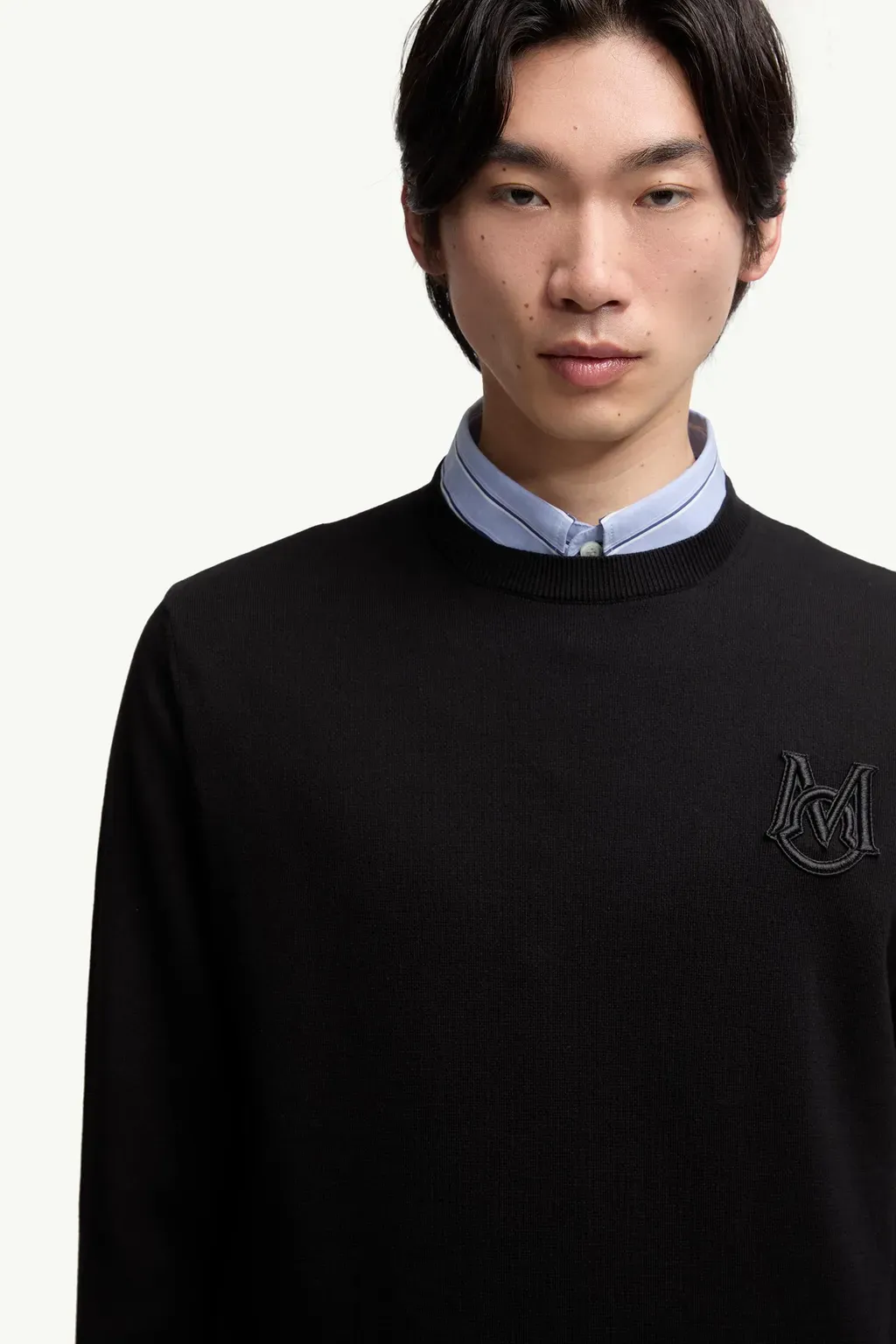 Embroidered Monogram Cotton Jumper